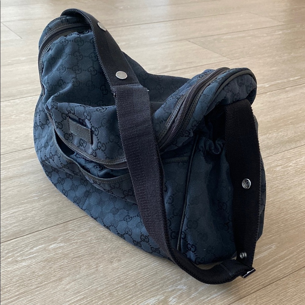 Gucci Black Diaper Bag!!